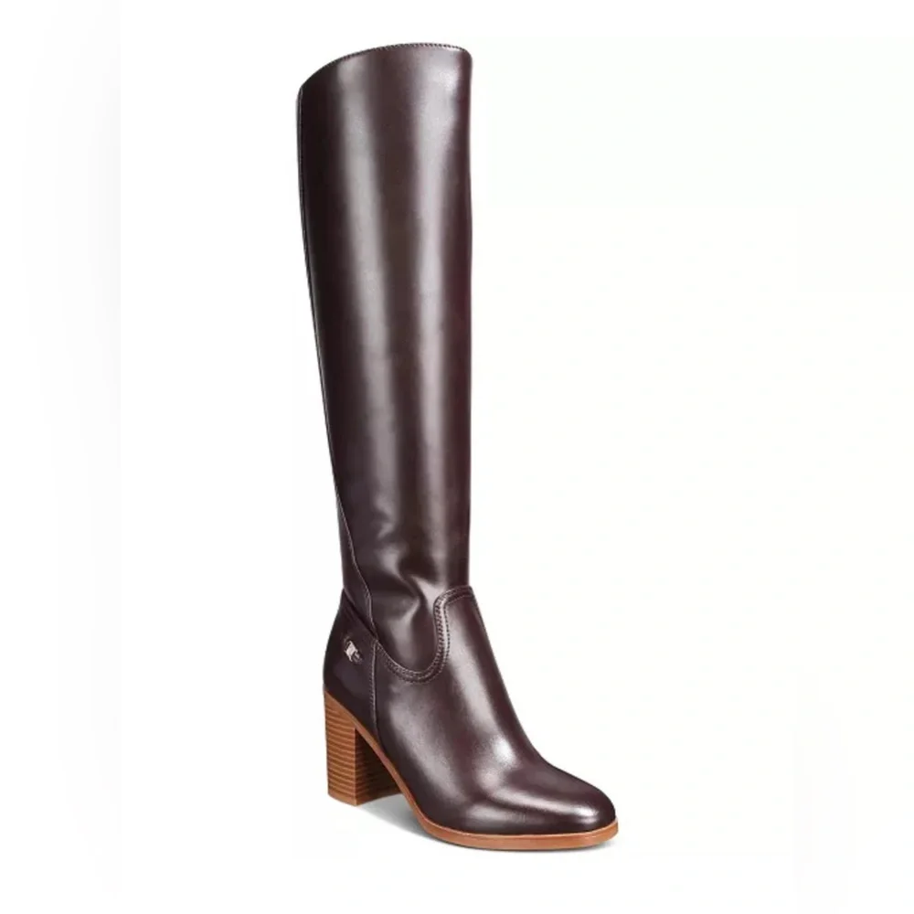 Giani Bernini Black Heeled Boots Elegant Streamlined Silhouette - Picture 1 of 6
